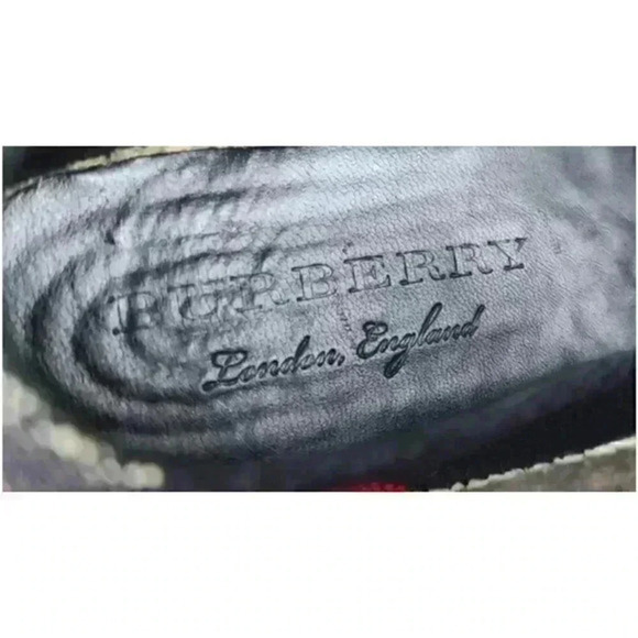 Burberry Navy Blue Nova Canvas Espadrille Flats Size 40.1/2 - Picture 3 of 12